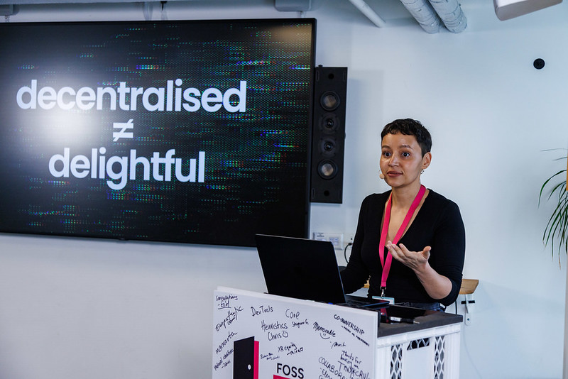 imani speaking at foss backstage 2026